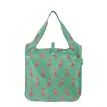 Eco Chic Green Foxes Foldable Shopping Bag additional 4