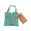 Eco Chic Green Foxes Foldable Shopping Bag additional 3