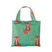 Eco Chic Green Foxes Foldable Shopping Bag additional 2