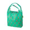 Eco Chic Green Foxes Foldable Shopping Bag additional 1
