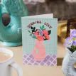 Gluggle Jug Sending Love Greeting Card - Pink additional 2