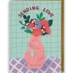 Gluggle Jug Sending Love Greeting Card - Pink additional 1