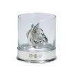 Single Horses Head Pewter Whisky Glass additional 1