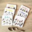 Sarah Edmonds Set of 6 Bird Pun Coasters additional 7