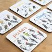 Sarah Edmonds Set of 6 Bird Pun Coasters additional 10