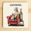 Winemaraner Funny Dog Coaster additional 1