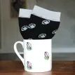 Rugby Ball Fine Bone China Mug &amp; Sock Gift Set additional 2