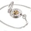 Silver Patterned Half Hunter Mechanical Pocket Watch additional 4