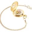 Gold Patterned Half Hunter Mechanical Pocket Watch additional 3