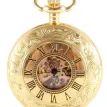 Gold Patterned Half Hunter Mechanical Pocket Watch additional 2