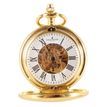 Gold Patterned Half Hunter Mechanical Pocket Watch additional 1