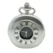 Silver &amp; Black Quartz Half Hunter Pocket Watch additional 2