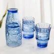 Fish Stacking Drinking Glass - Set of 4 in Blue additional 1
