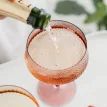 Twist Champagne Coupe Glasses - Set of 2 Pink/Peach additional 3