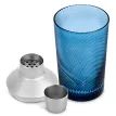 Twist Glass Cocktail Shaker - Blue additional 2