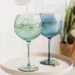 Twist Gin Glasses - Set of 2 Blue/Green additional 3