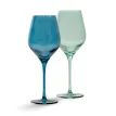 Twist Coloured Wine Glasses - Set of 2 Blue/Green additional 1