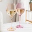 Twist Coloured Wine Glasses - Set of 2 Pink/Peach additional 3
