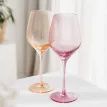 Twist Coloured Wine Glasses - Set of 2 Pink/Peach additional 5