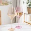 Twist Coloured Wine Glasses - Set of 2 Pink/Peach additional 4