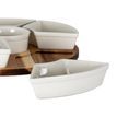 Acacia Lazy Susan Including Ceramic Serving Bowls additional 4