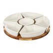Acacia Lazy Susan Including Ceramic Serving Bowls additional 1