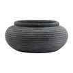 Amalfi Grey Round Ribbed Planter additional 1