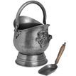 Antique Pewter Coal Bucket with Shovel additional 3