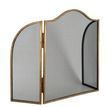 Antiqued Brass Fire Screen additional 2