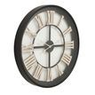 Black Framed Skeleton Clock With White Roman Numerals additional 1