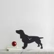 Black Spaniel Dog Wagging Tail Wall Clock additional 1