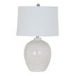 Chevronne Ceramic Table Lamp With Linen Shade additional 1