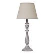 Dunum Column Table Lamp With Linen Shade additional 1