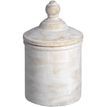 Large Antique White Cannister additional 1