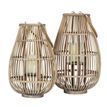 Large Ellipse Wicker Lantern With Glass Holder additional 5