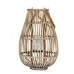 Large Ellipse Wicker Lantern With Glass Holder additional 1