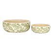 Large Green Clover Ceramic Bowl Pot additional 3