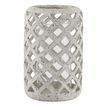 Large Grey Stone Effect Hurricane Lantern additional 1