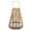 Large Peardrop Wicker Lantern With Glass Holder additional 2