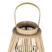 Large Peardrop Wicker Lantern With Glass Holder additional 3