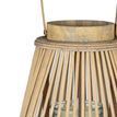 Large Peardrop Wicker Lantern With Glass Holder additional 4
