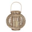 Large Round Willow Lantern With Glass Holder additional 2