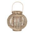 Large Round Willow Lantern With Glass Holder additional 1