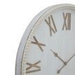 Large Rustic White Clock With Beaded Frame additional 2