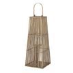 Large Silo Wicker Lantern With Glass Holder additional 1