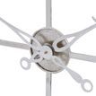 Large Silver Foil Skeleton Wall Clock additional 3