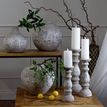 Large Stone Ceramic Column Candle Holder additional 4