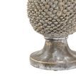 Large Stone Effect Pinecone Ornament With Gold Accents additional 3