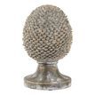 Large Stone Effect Pinecone Ornament With Gold Accents additional 1