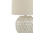 Lattice Ceramic Table Lamp With Linen Shade additional 2